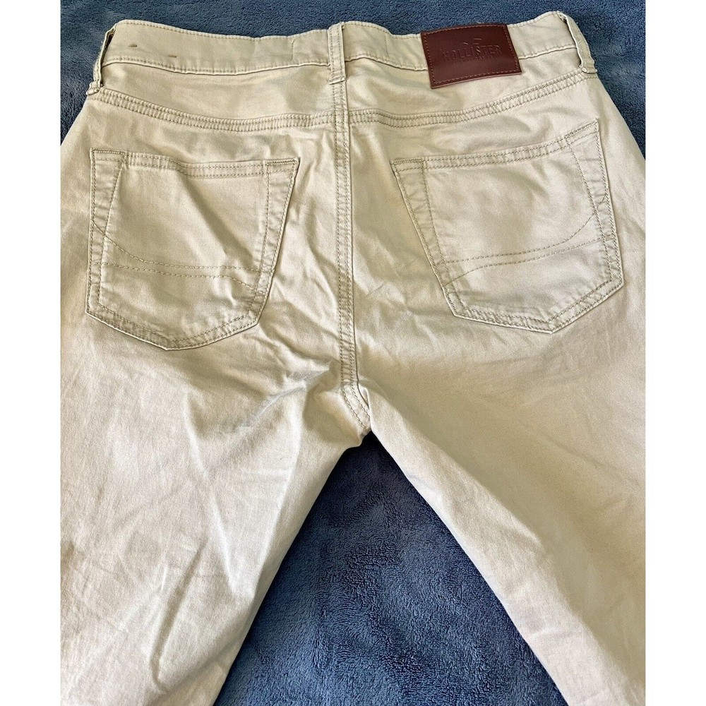 Hollister Pants Mens Skinny 5 Pocket Flex Tan 28x30 Lightly Worn